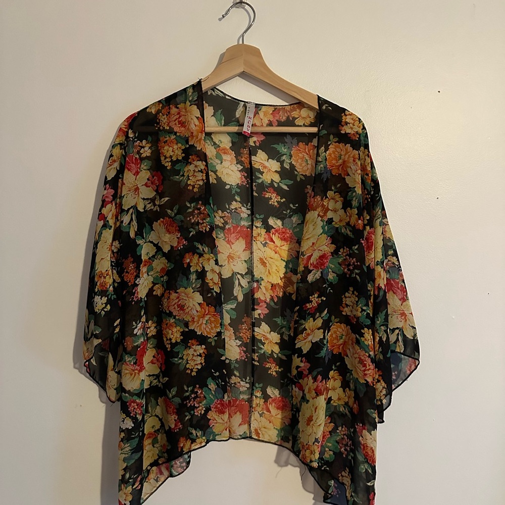 Floral Sheer Kimono